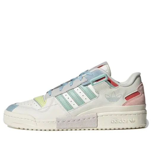 Adidas Unisex Forum Exhibit Low Sneakers White/Pink/Blue