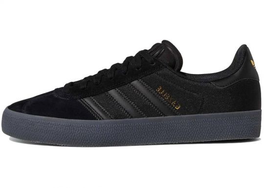 Adidas Gazelle ADV Black Gold Metallic