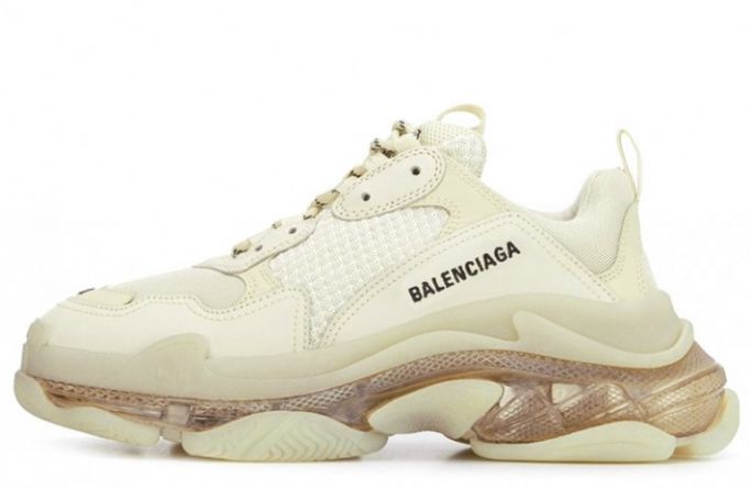 Balenciaga Triple S Clear Sole Beige