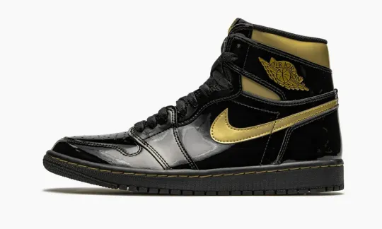 Nike Jordan 1 Retro High Black Metallic Gold