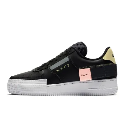 Nike Air Force 1 Low Type Black / Zinnia Pink