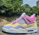 Nike Air Jordan 4 Retro Pink/Yellow/Blue