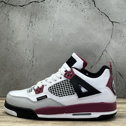 PSG x Nike Air Jordan 4 White Neutral Grey Bordeaux