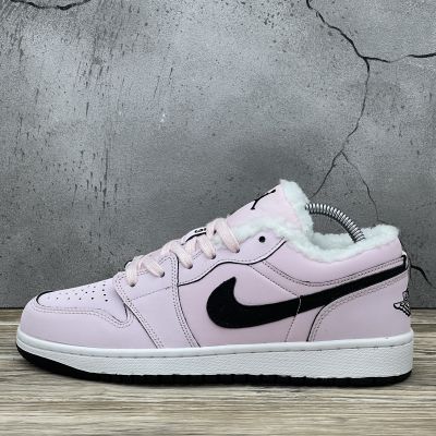 Nike Air Jordan Low Pink / Black С МЕХОМ