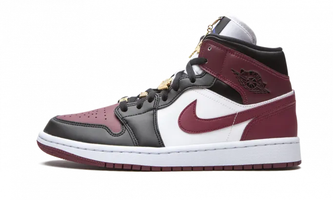 Nike Air Jordan 1 Mid Maroon Black