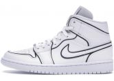 Nike Air  Jordan 1 Mid Iridescent Reflective White