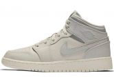 Nike Air Jordan 1 Mid Light Bone Wolf Grey