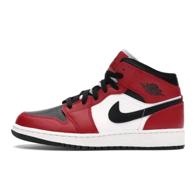 Nike Air Jordan 1 Mid Black Toe Chicago GS