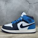 Nike Air Jordan 1 Hight Blue С МЕХОМ