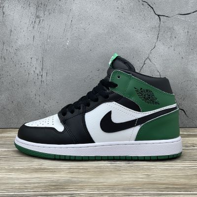 Nike Air Jordan 1 Hight  Green С МЕХОМ