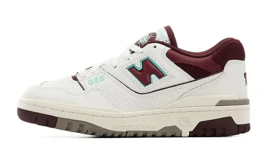 New Balance 550 Burgundy Cyan