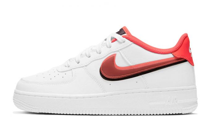 Nike Air Force 1 LV8 Double Swoosh Bright Crimson 