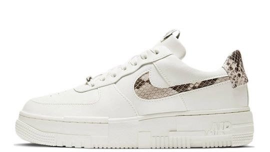 Nike Air Force 1 Pixel SE Snakeskin Sail Desert Sand