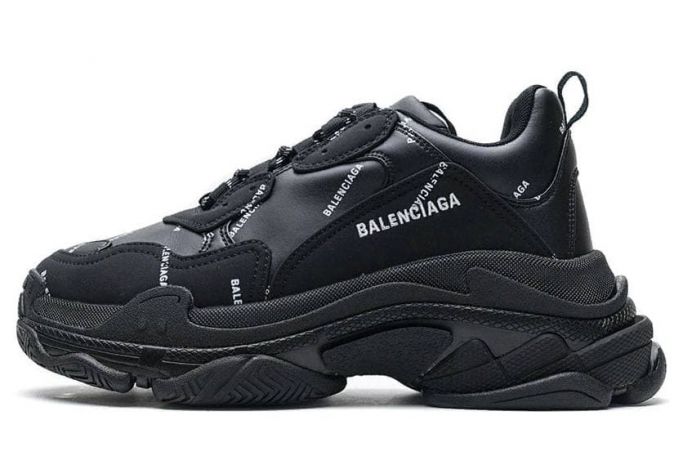 Balenciaga Triple S Black Logo