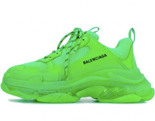 Balenciaga Triple S Clear Sole Fluo Green