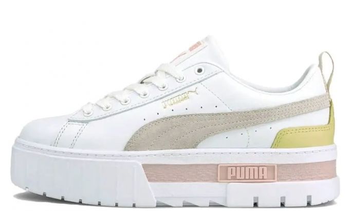 PUMA Mayze White Peach Yellow