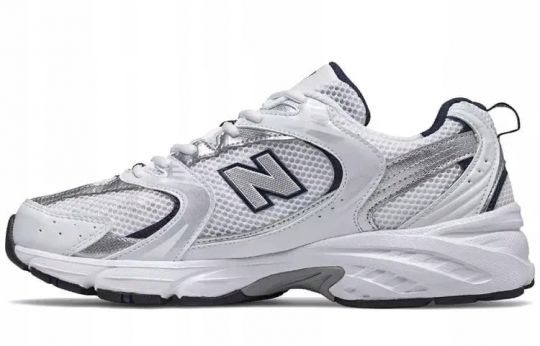 New Balance 530 White Silver Navy