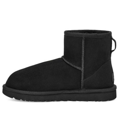 UGG W Classic Mini II Fleece Lined Snow Boots Black